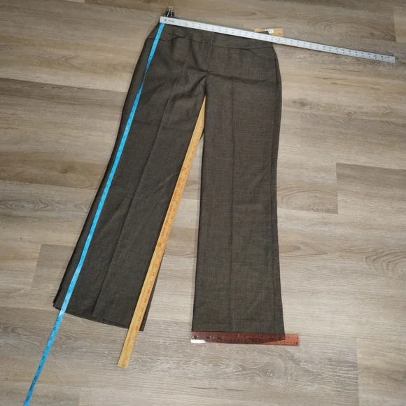 Alex Marie Dress Pants Size 10 Dark Brown Wrinkle Free Office Academia Interview - Picture 7 of 9